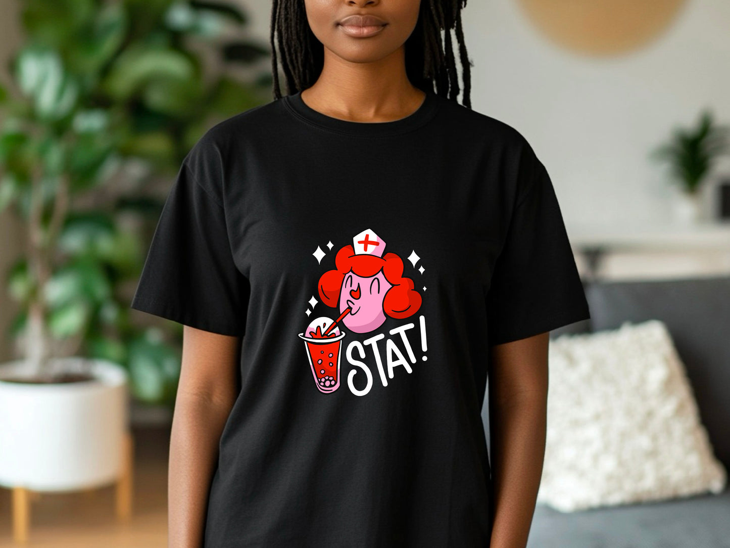 Funny Nurse Shirt, Boba Tea Lover Tee, Bubble Tea Gift T-Shirt for Nurses, Cute Medical Worker Tee, Nursing Life Shirt