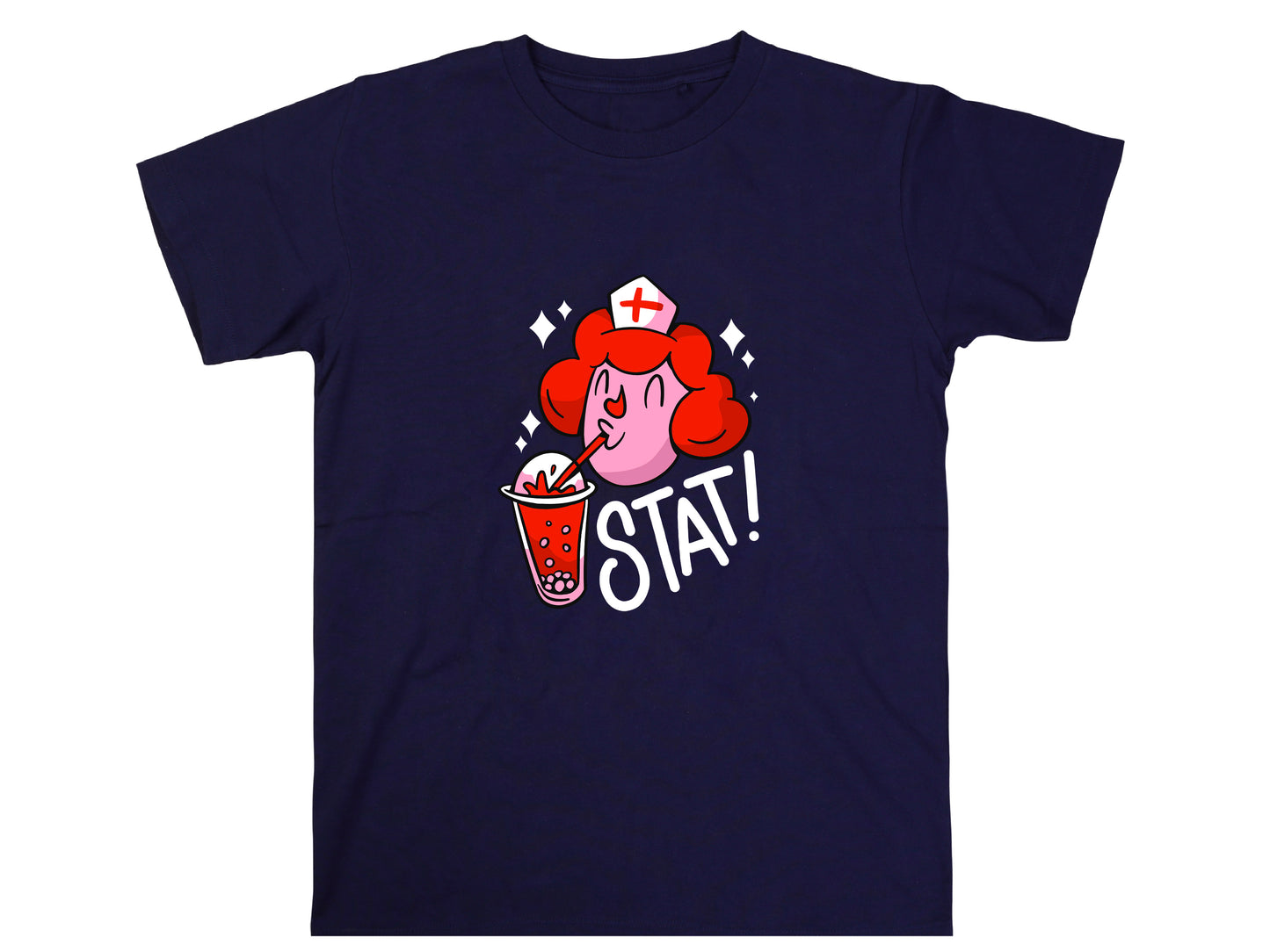 Funny Nurse Shirt, Boba Tea Lover Tee, Bubble Tea Gift T-Shirt for Nurses, Cute Medical Worker Tee, Nursing Life Shirt