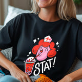 Funny Nurse Shirt, Boba Tea Lover Tee, Bubble Tea Gift T-Shirt for Nurses, Cute Medical Worker Tee, Nursing Life Shirt