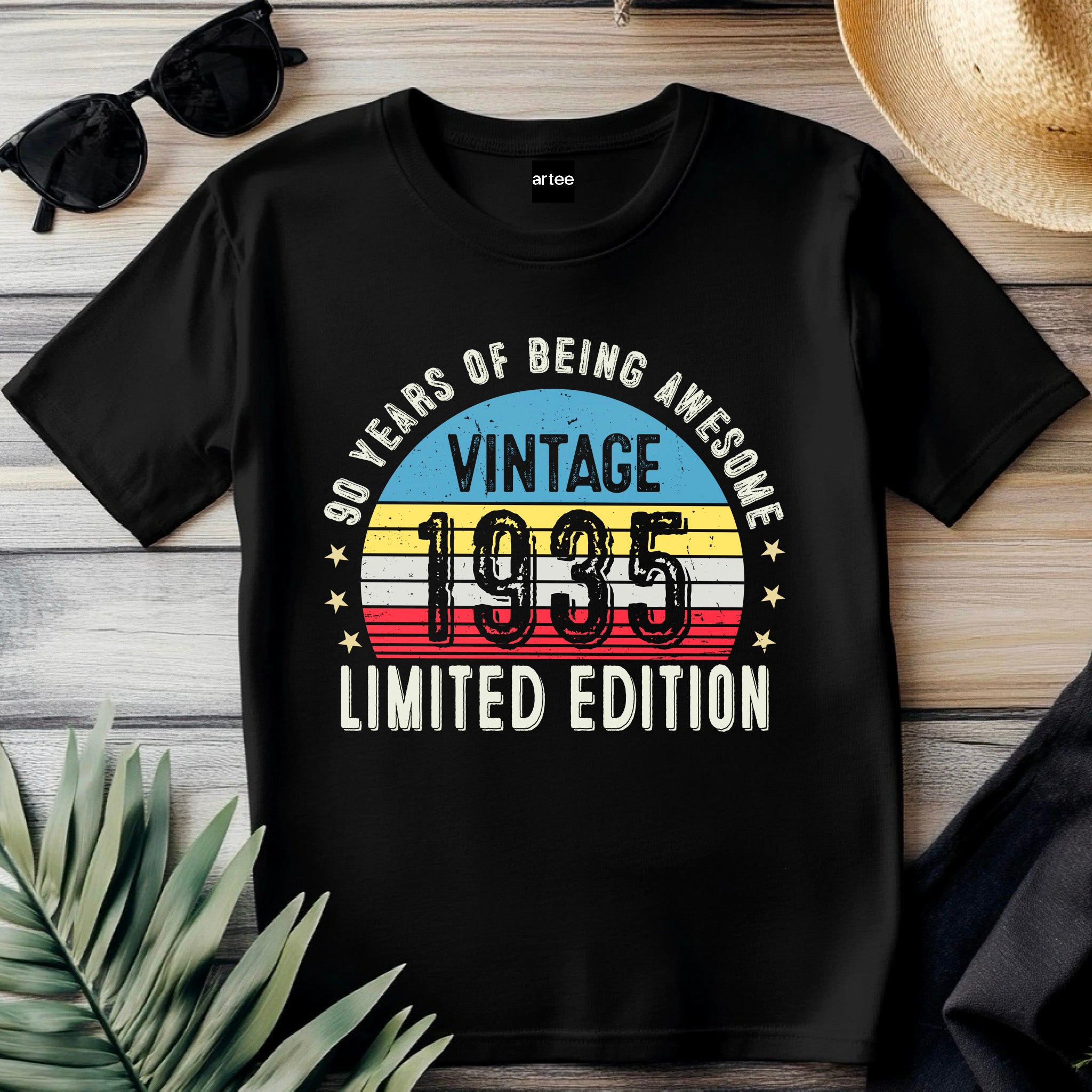 1935 90th Birthday T-Shirt | Funny 90th Gifts for Him, Gifts for Him | Classic 90th T-Shirt for Men