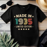 90th Birthday T-Shirt | Vintage 1935 Limited Edition | Funny 90th Gift for Men | Classic 90th Shirt for Him