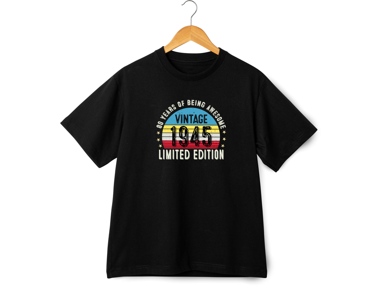 1945 80th Birthday T-Shirt | Funny 80th Gifts for Him, Gifts for Him | Classic 80th T-Shirt for Men