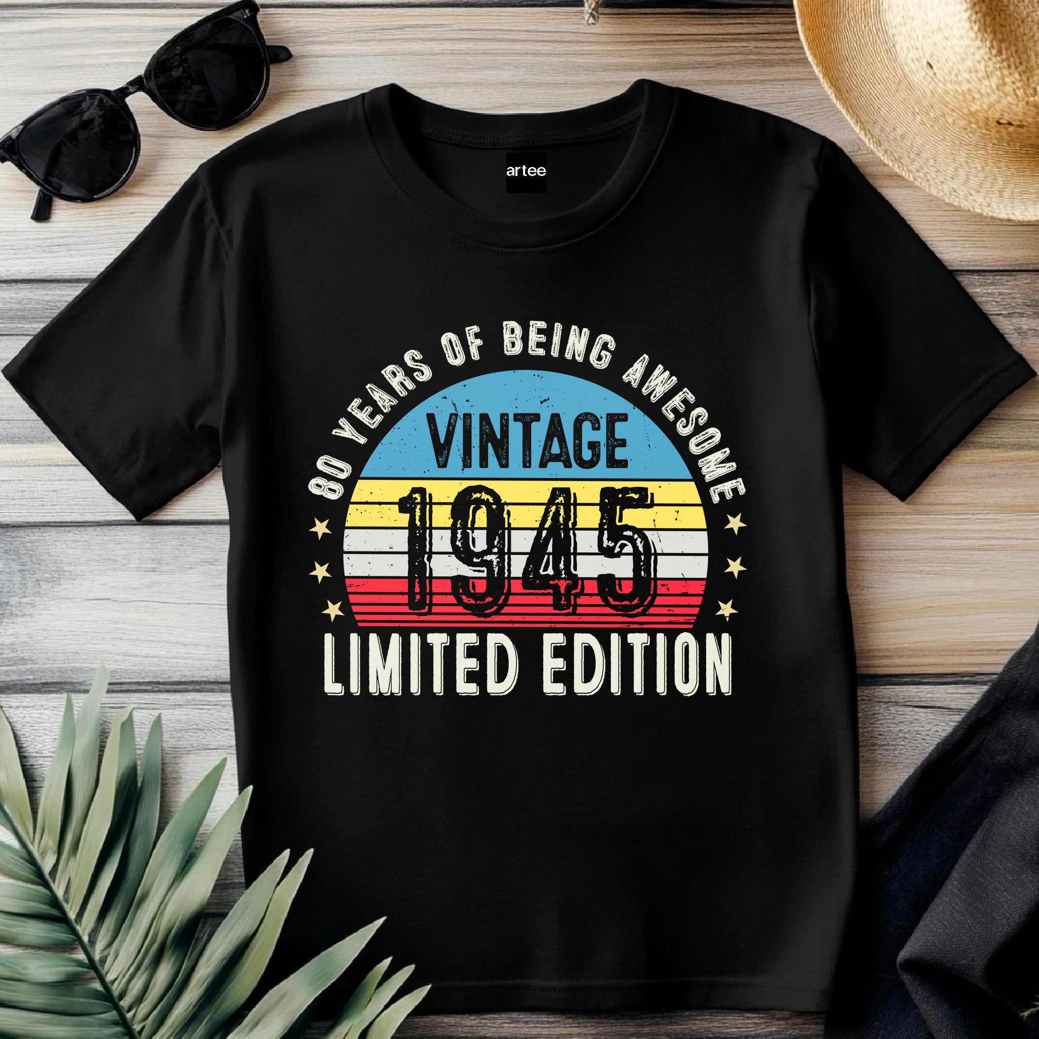 1945 80th Birthday T-Shirt | Funny 80th Gifts for Him, Gifts for Him | Classic 80th T-Shirt for Men