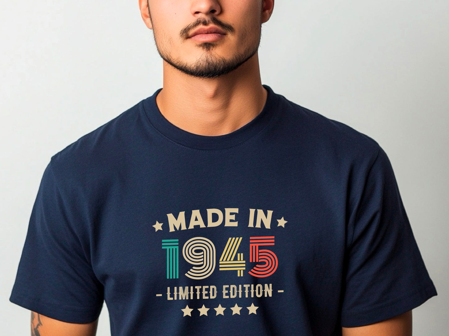 80th Birthday T-Shirt | Vintage 1945 Limited Edition | Funny 80th Gift for Men | Classic 80th Shirt for Him