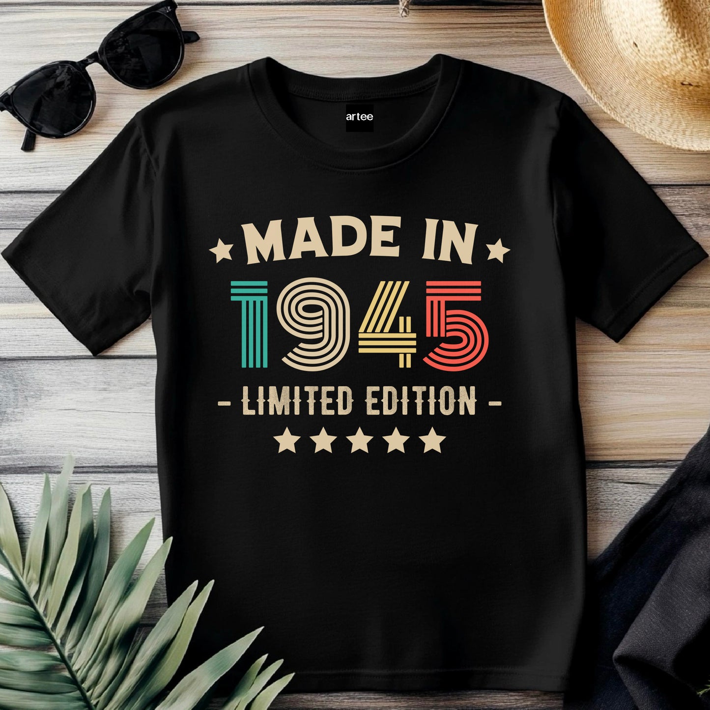 80th Birthday T-Shirt | Vintage 1945 Limited Edition | Funny 80th Gift for Men | Classic 80th Shirt for Him