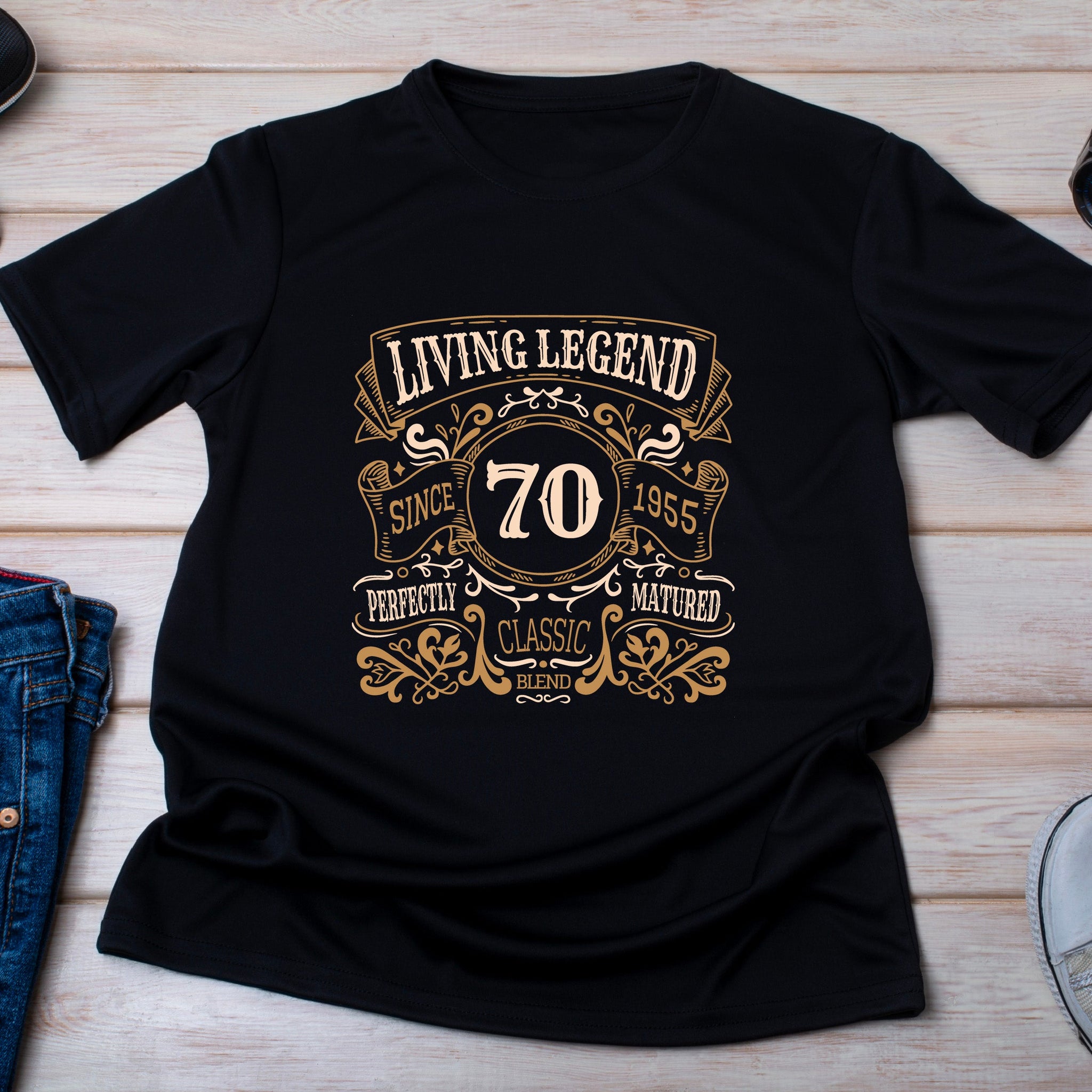 Epic Legend 1955 T-Shirt | 70th Birthday Gift for Dad | Funny 70th Gift | Born a Legend | 70th Gifts for Him