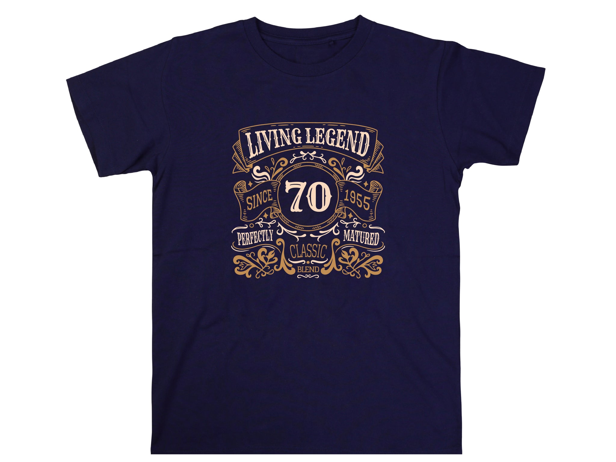 Living Legend 1955 - 70th Birthday T-Shirt, Perfectly Matured Classic Blend, Funny 70th Gift for Dad, 70th Gifts for Men, 70th T-Shirt