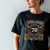 Living Legend 1955 - 70th Birthday T-Shirt, Perfectly Matured Classic Blend, Funny 70th Gift for Dad, 70th Gifts for Men, 70th T-Shirt