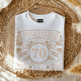Living Legend 1955 - 70th Birthday T-Shirt, Perfectly Matured Classic Blend, Funny 70th Gift for Dad, 70th Gifts for Men, 70th T-Shirt