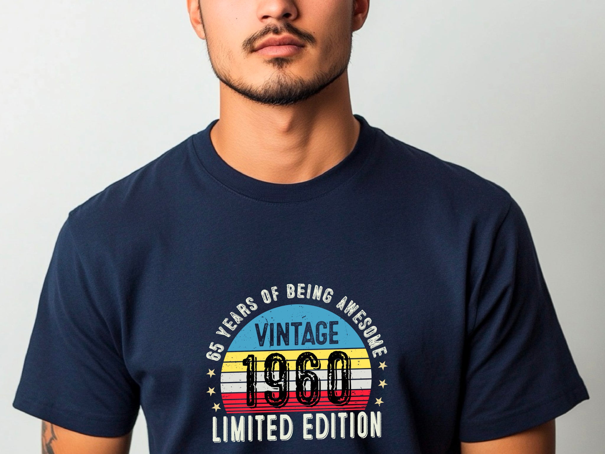 1960 65th Birthday T-Shirt | Funny 65th Gifts for Him, Gifts for Him | Classic 65th T-Shirt for Men