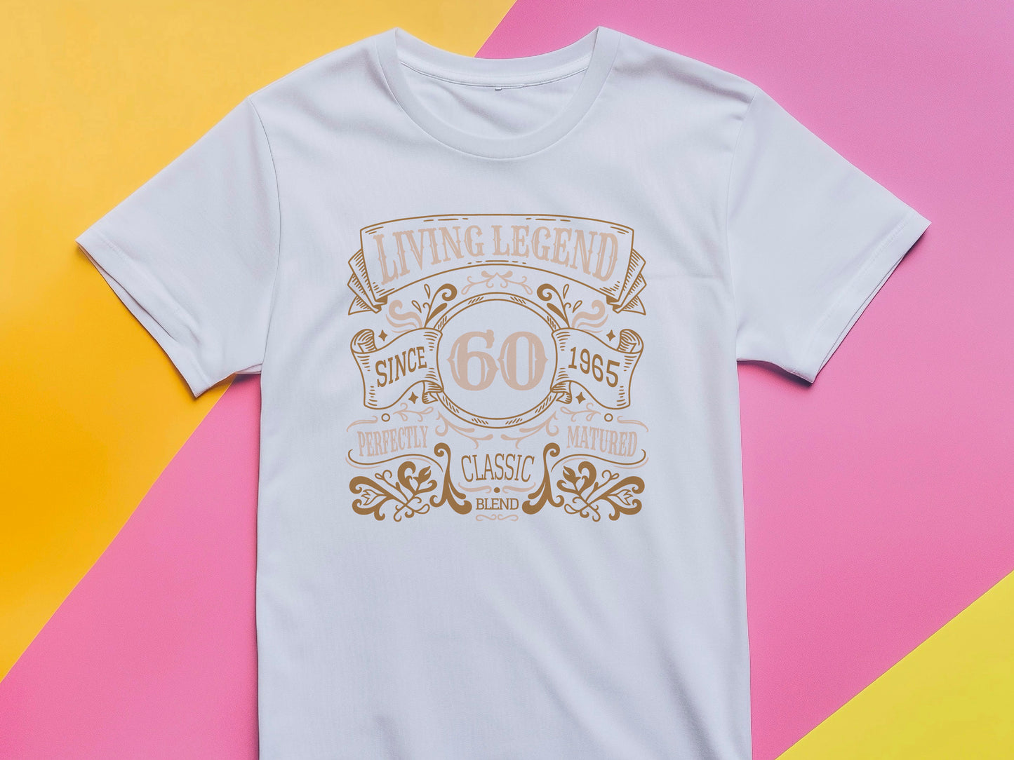 Living Legend 1965 - 60th Birthday T-Shirt, Perfectly Matured Classic Blend, Funny 60th Gift for Dad, 60th Gifts for Men, 60th T-Shirt