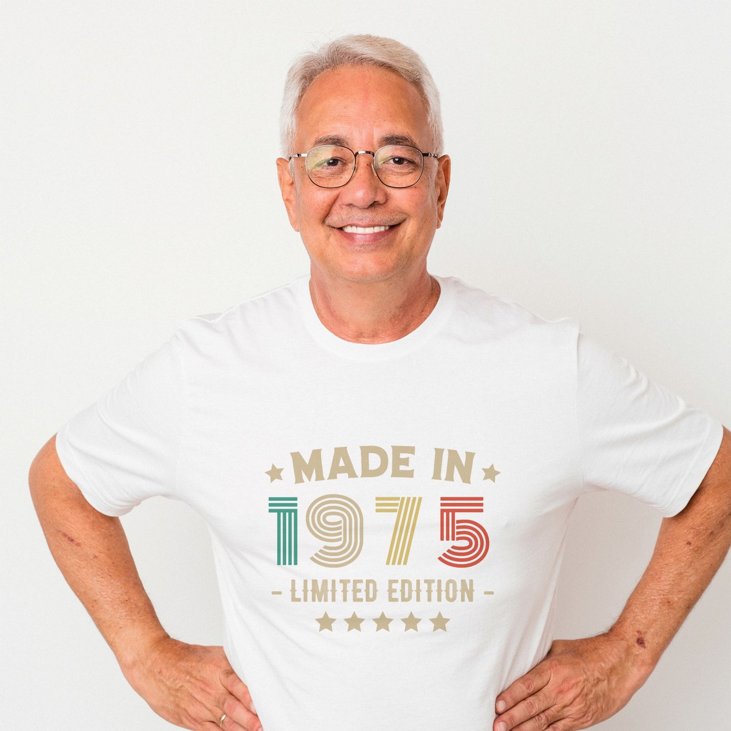 1975 50th Birthday T-Shirt | Funny 50th Gifts for Him, Gifts for Him | Classic 50th T-Shirt for Men