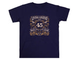 Living Legend 1980 - 45th Birthday T-Shirt, Perfectly Matured Classic Blend, Funny 45th Gift for Dad, 45th Gifts for Men, 45th T-Shirt
