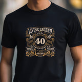 Living Legend 1985 - 40th Birthday T-Shirt, Perfectly Matured Classic Blend, Funny 40th Gift for Dad, 40th Gifts for Men, 40th T-Shirt