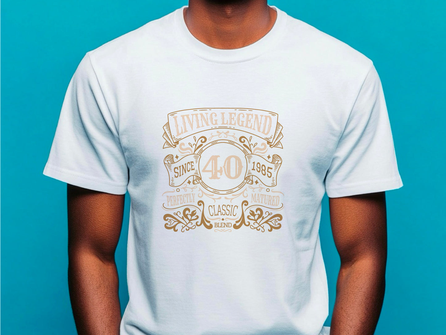 Living Legend 1985 - 40th Birthday T-Shirt, Perfectly Matured Classic Blend, Funny 40th Gift for Dad, 40th Gifts for Men, 40th T-Shirt