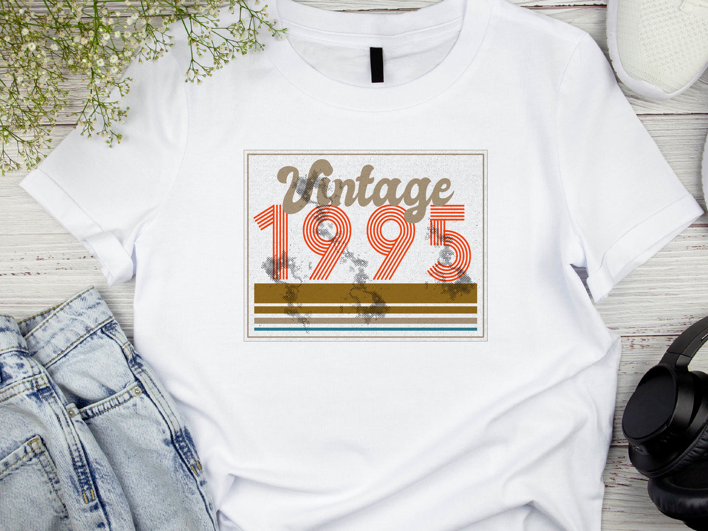 Vintage 1995 - 30th Birthday T-Shirt, PR-ET Design, Funny 30th Gift for Dad, 30th Gifts for Men