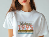 Vintage 1995 - 30th Birthday T-Shirt, PR-ET Design, Funny 30th Gift for Dad, 30th Gifts for Men