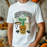 Coffee Anyone? Halloween-Themed Organic Cotton T-Shirt