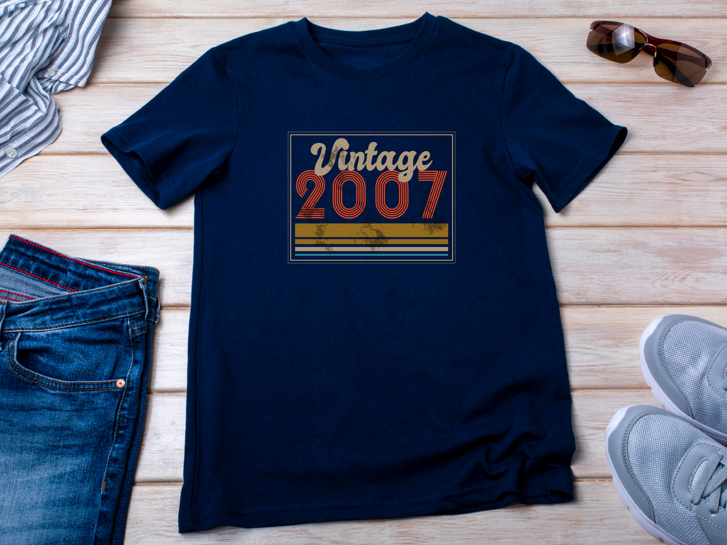 Vintage 2007 - 18th Birthday T-Shirt, Funny 18th Gift for Dad, 18th Gifts for Men, Classic 18th T-Shirt