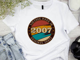 2007 18th Birthday T-Shirt, Made with Original Parts T-Shirt, Funny 18th Birthday Gift, 18th Gifts, 18th T-Shirt