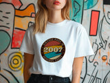 2007 18th Birthday T-Shirt, Made with Original Parts T-Shirt, Funny 18th Birthday Gift, 18th Gifts, 18th T-Shirt