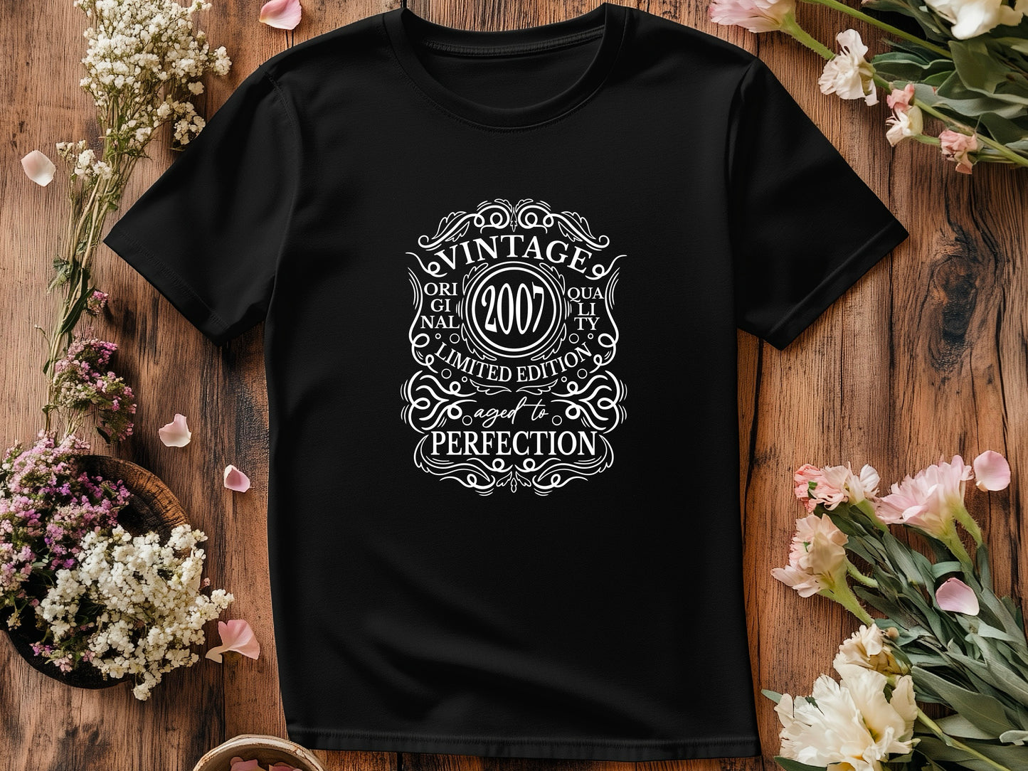 2007 18th Birthday T-Shirt, Limited Edition, Aged to Perfection T-Shirt, Funny 18th Birthday Gift, 18th Gifts for Men