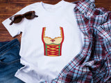 Oktoberfest Woman Costume T-Shirt, Bavarian Dirndl Style Tee, German Beer Festival Shirt, Funny Prost Shirt, Munich Party Outfit