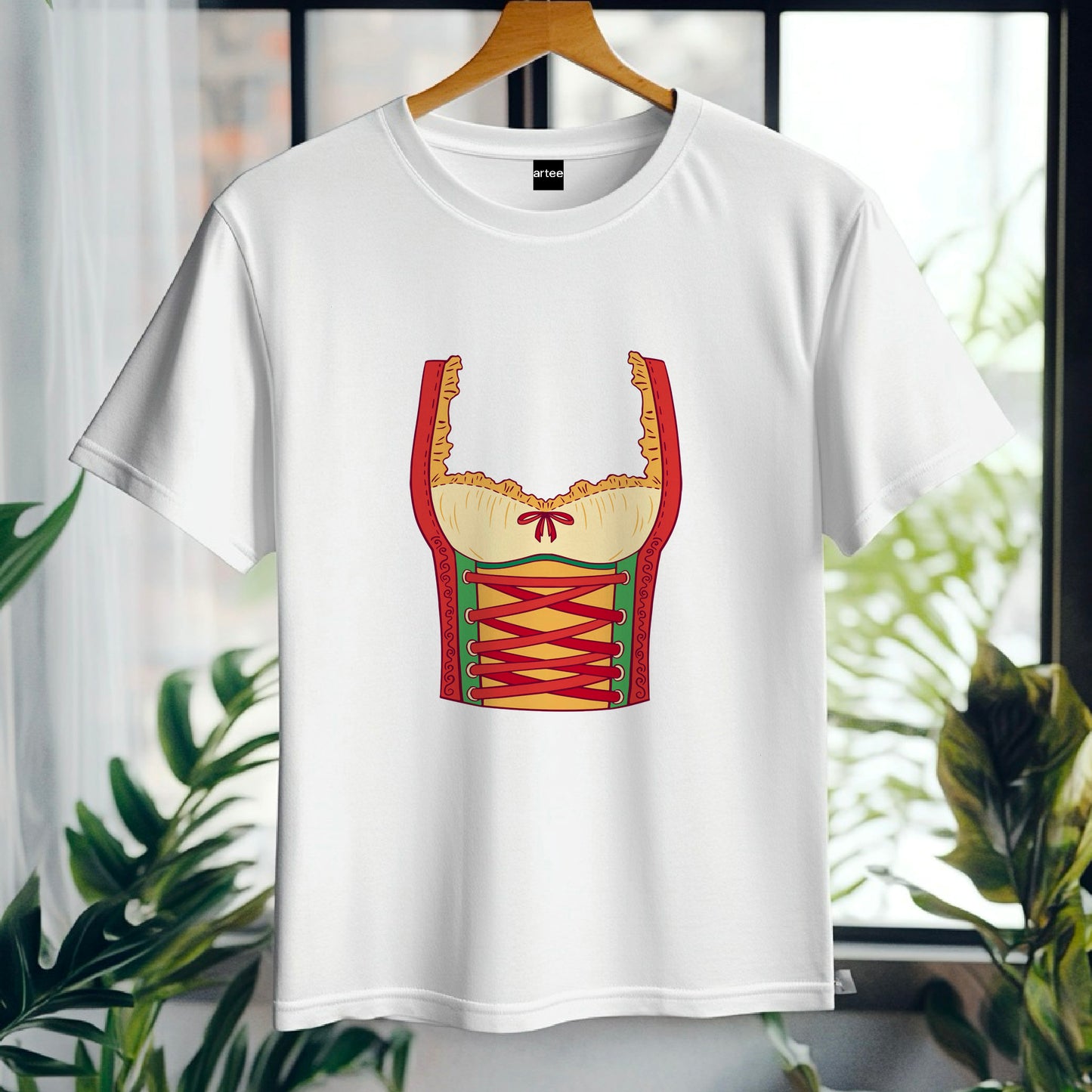 Oktoberfest Woman Costume T-Shirt, Bavarian Dirndl Style Tee, German Beer Festival Shirt, Funny Prost Shirt, Munich Party Outfit