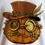 Steampunk Pumpkin Halloween Organic Cotton T-Shirt