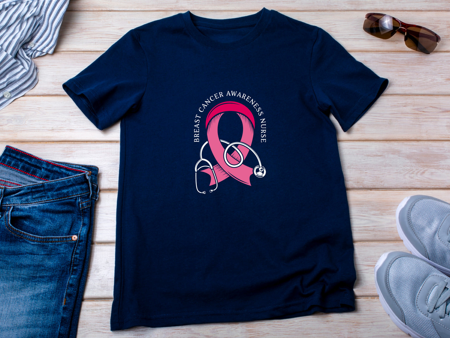 Breast Cancer Awareness Shirt, Pink Ribbon T-Shirt, Support Fighter Tee, Cancer Survivor Gift, October Awareness Shirt