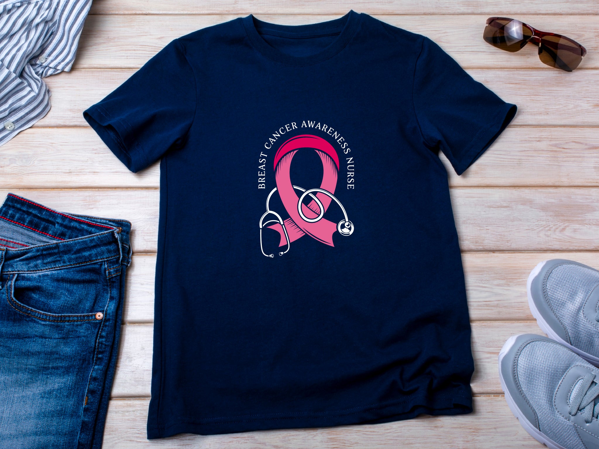 Breast Cancer Awareness Shirt, Pink Ribbon T-Shirt, Support Fighter Tee, Cancer Survivor Gift, October Awareness Shirt