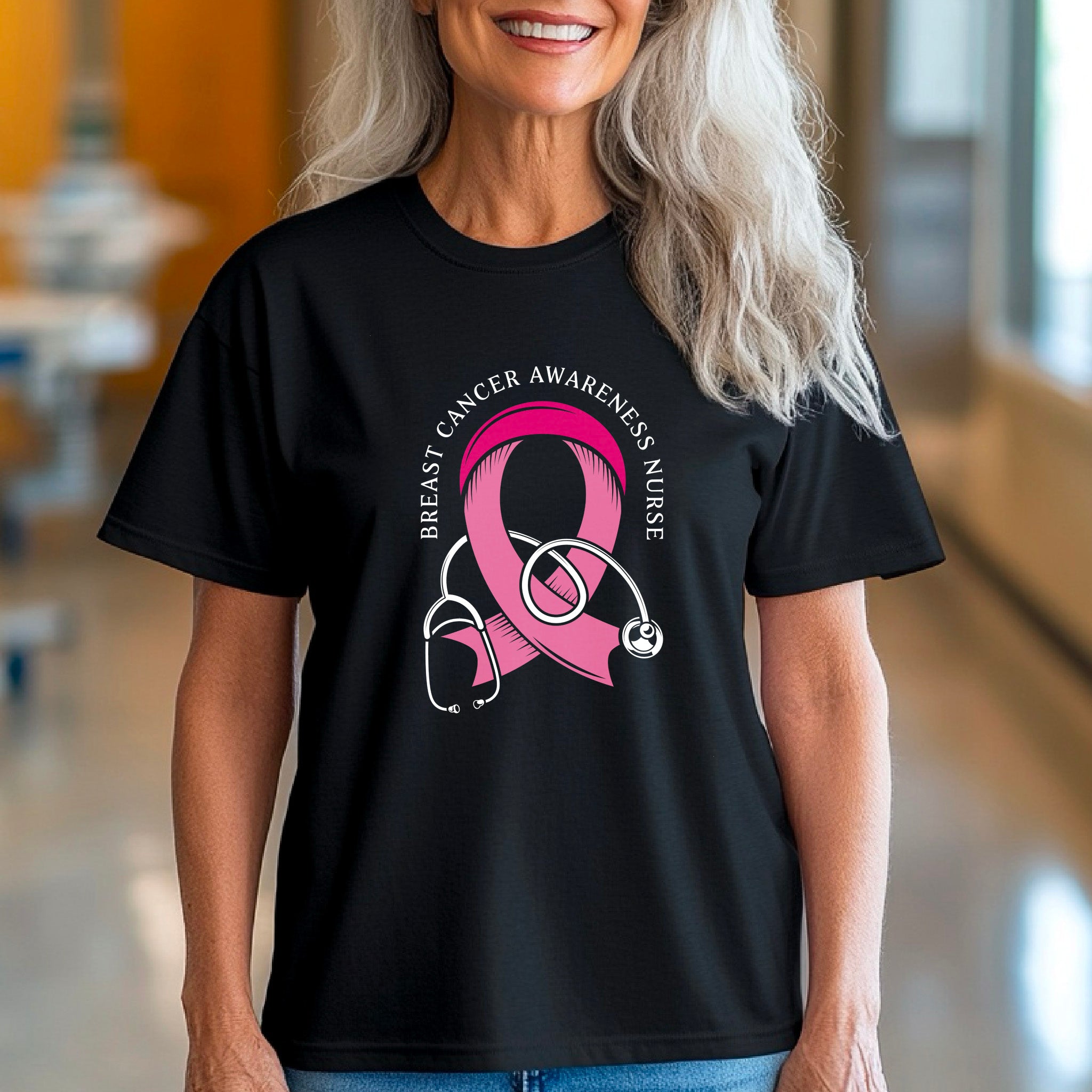 Breast Cancer Awareness Shirt, Pink Ribbon T-Shirt, Support Fighter Tee, Cancer Survivor Gift, October Awareness Shirt
