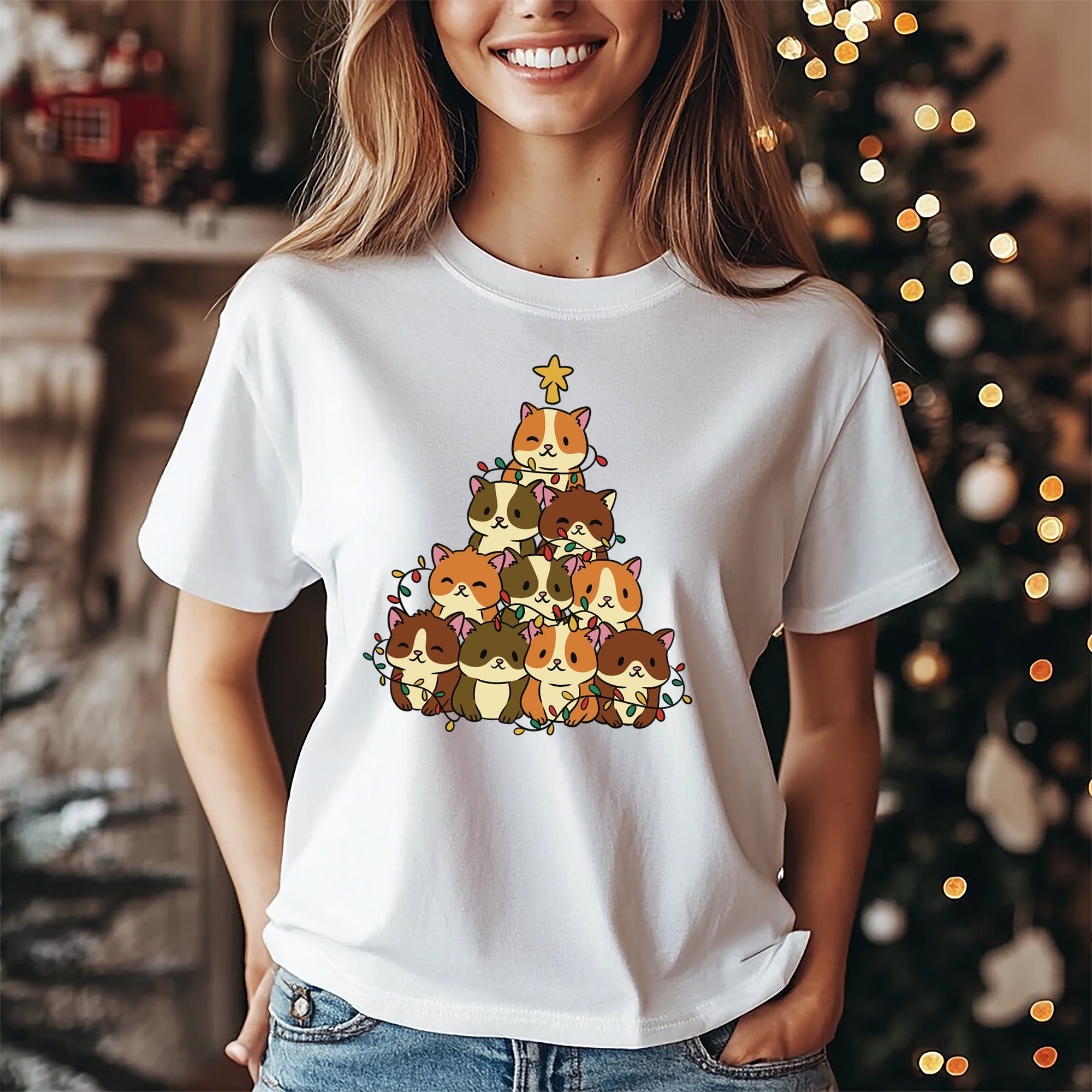 Lustiges Weihnachtsmann-Weihnachts-T-Shirt – Holiday Smile Design, UNIQLO-Stil