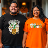 Coffee Anyone? Halloween-Themed Organic Cotton T-Shirt