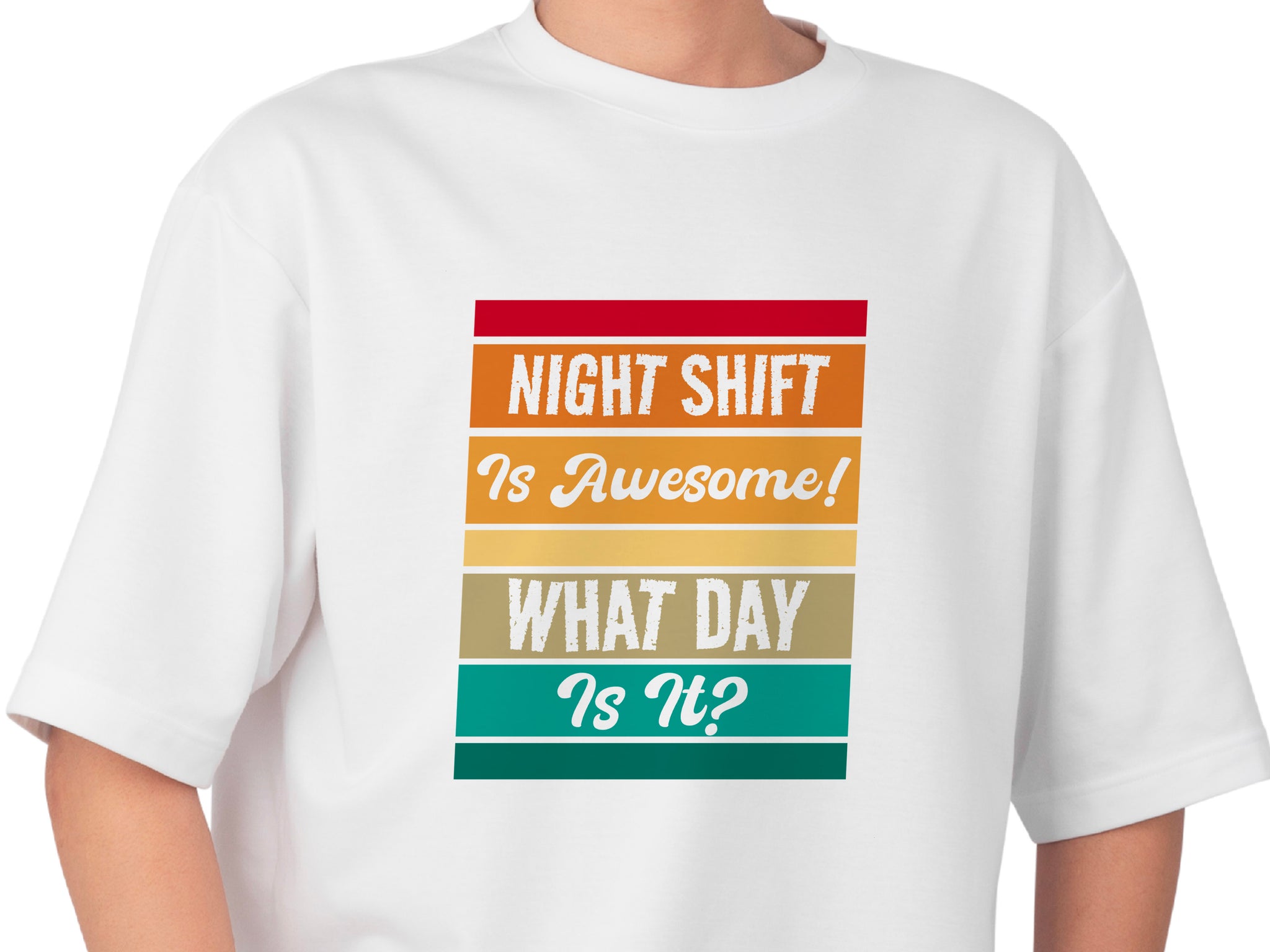 Funny Night Shift Shirt – What Day Is It? – Night Shift Is Awesome – Gift for Nurses, EMT, Doctors, RN, ICU Staff – Tired Worker Tee