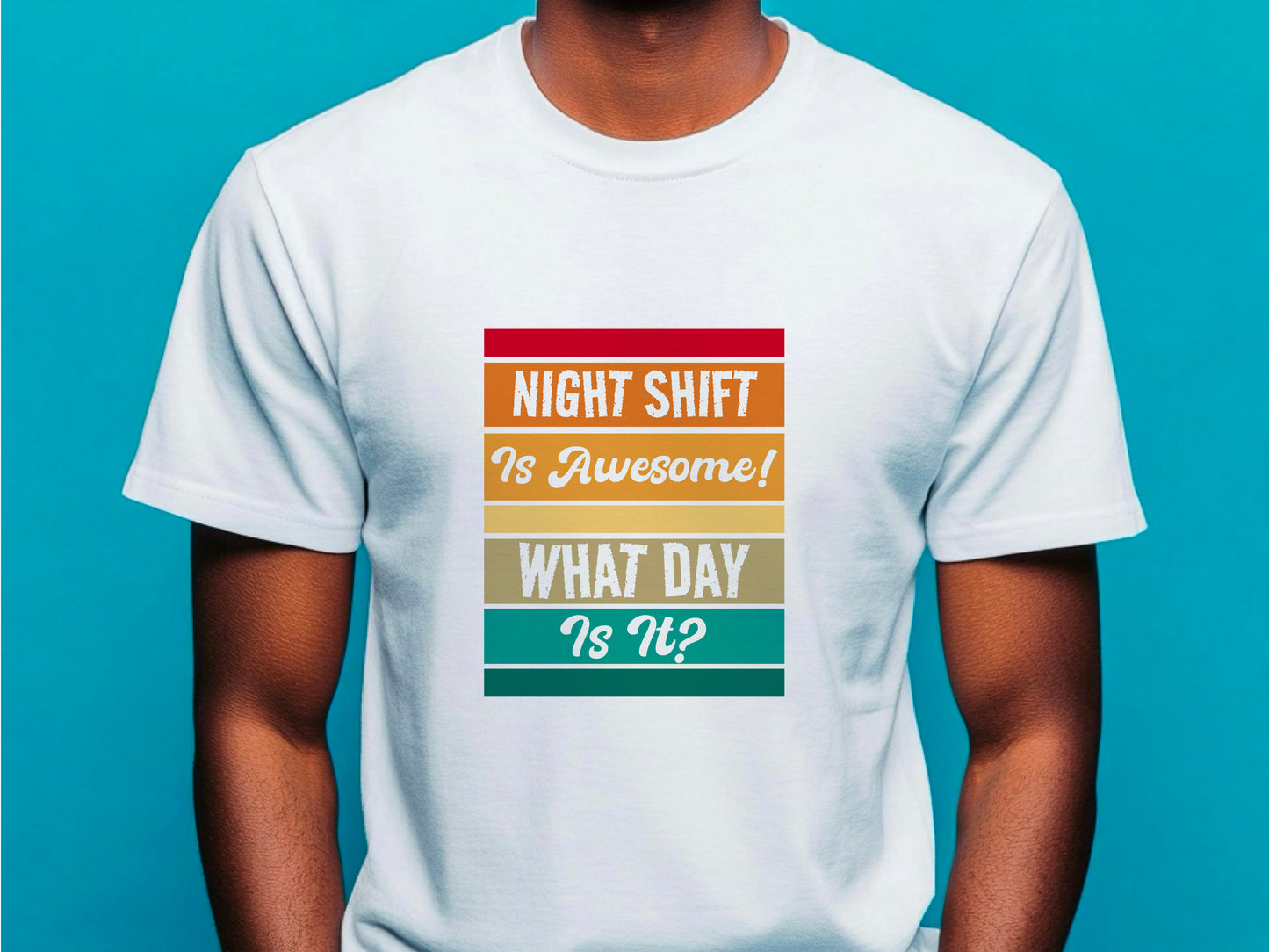 Funny Night Shift Shirt – What Day Is It? – Night Shift Is Awesome – Gift for Nurses, EMT, Doctors, RN, ICU Staff – Tired Worker Tee