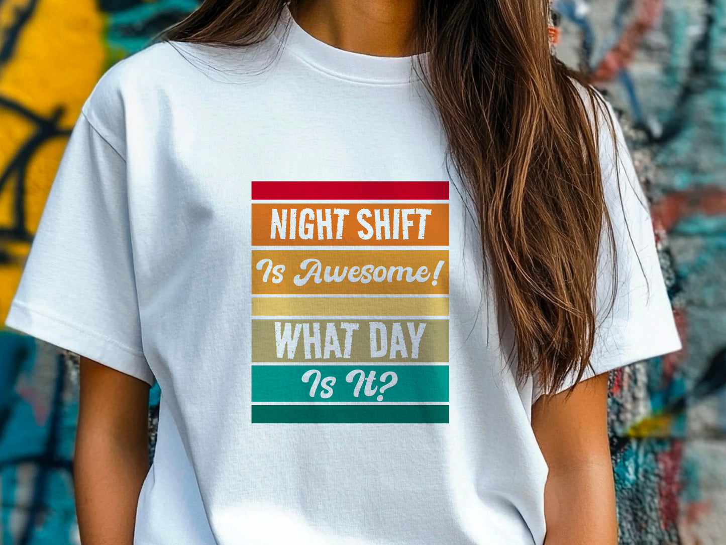 Funny Night Shift Shirt – What Day Is It? – Night Shift Is Awesome – Gift for Nurses, EMT, Doctors, RN, ICU Staff – Tired Worker Tee