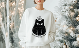 No Touchy Touchy Social Distancing Cat Graphic Organic Cotton Sweatshirt