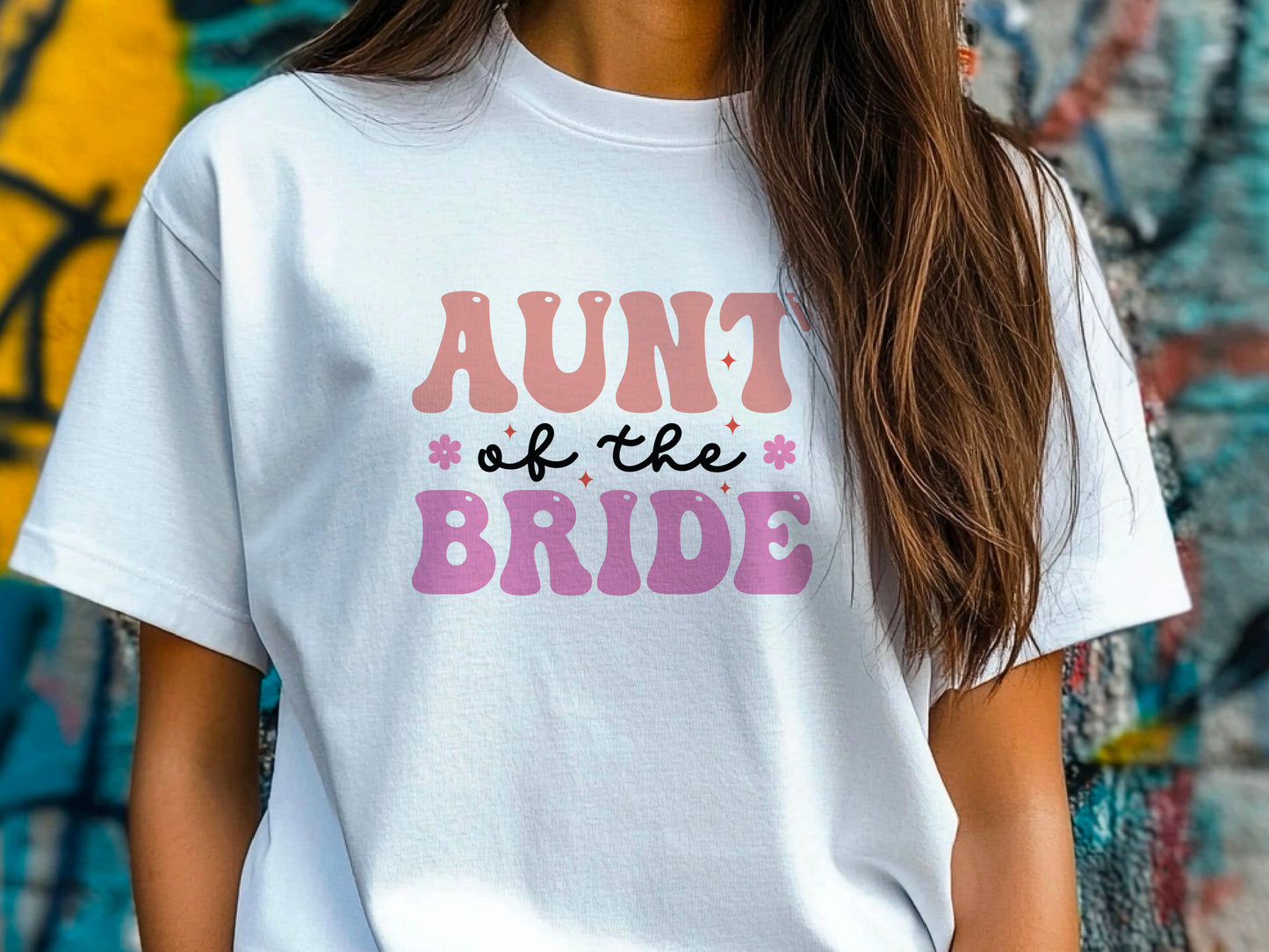 Aunt of the Bride Shirt – Wedding T-Shirt – Bridal Party Gift for Aunt – Wedding Day Tee