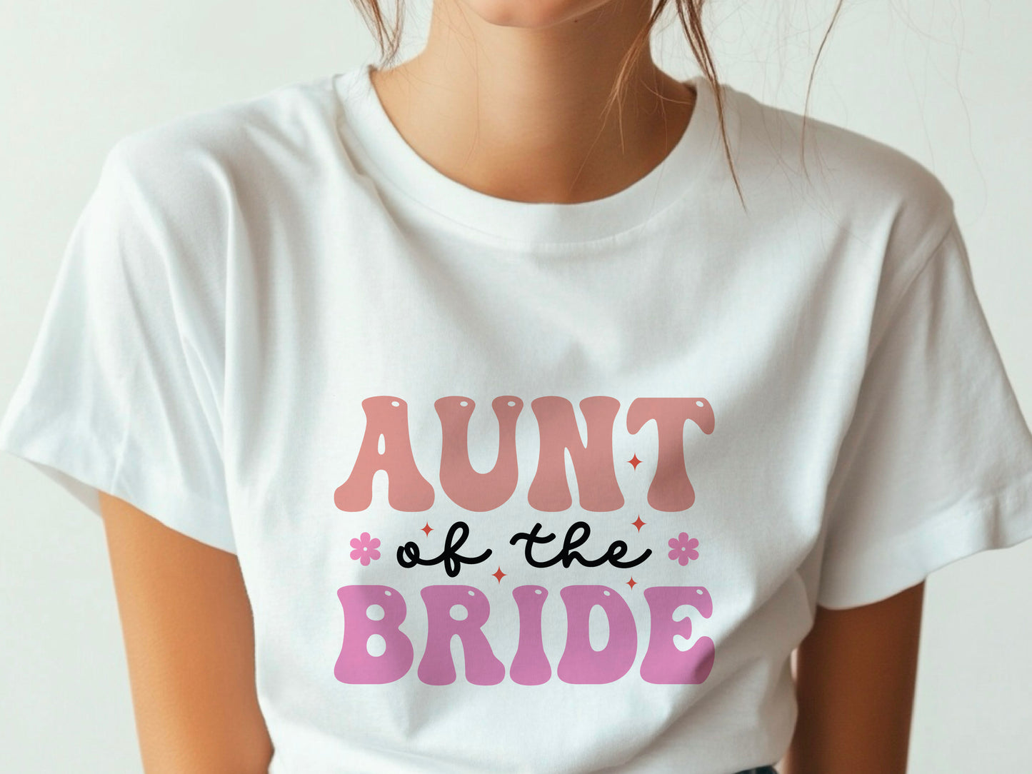 Aunt of the Bride Shirt – Wedding T-Shirt – Bridal Party Gift for Aunt – Wedding Day Tee