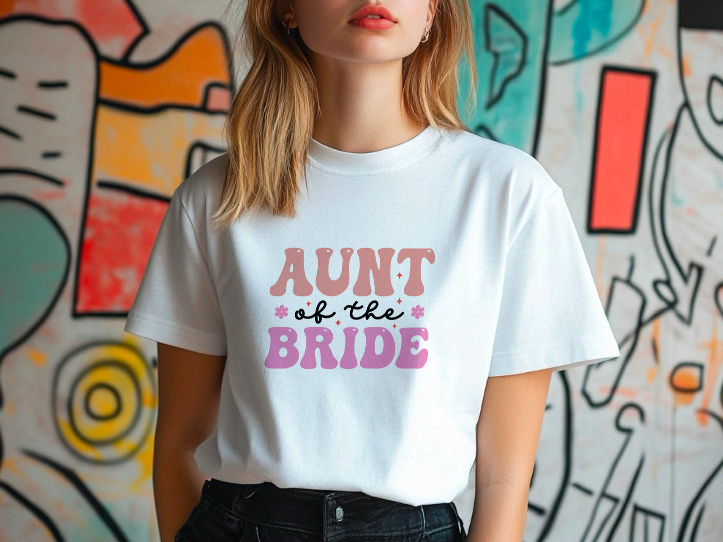 Aunt of the Bride Shirt – Wedding T-Shirt – Bridal Party Gift for Aunt – Wedding Day Tee