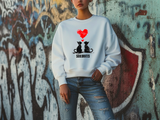 Banksy Inspired Sweatshirt | Printed Love Valentine Sweatshirt | Iconic Art Prints for Trendy Style