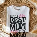 Worlds Best Mummy T Shirt, Best mummy shirt Top, Mothers day gift, gift for mum, soft cotton tee top