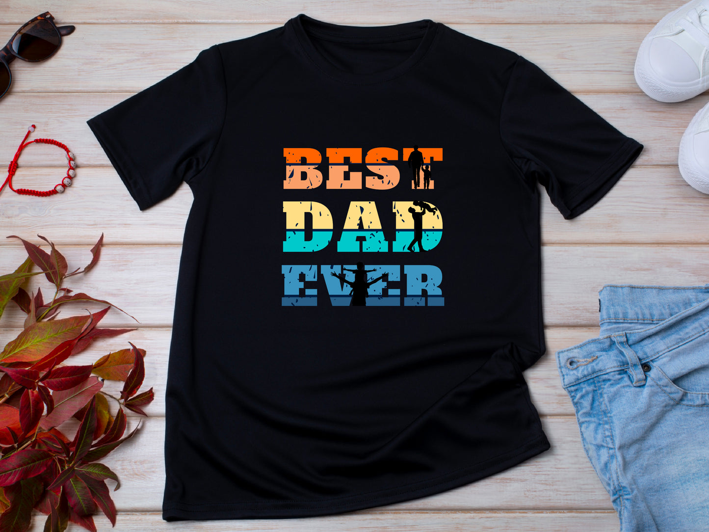 Best Dad Ever T-Shirt – Fathers Day Gift for Dad – Cool Dad Shirt – Mens Gift from Kids – Funny Father’s Day Tee – Gift for Him