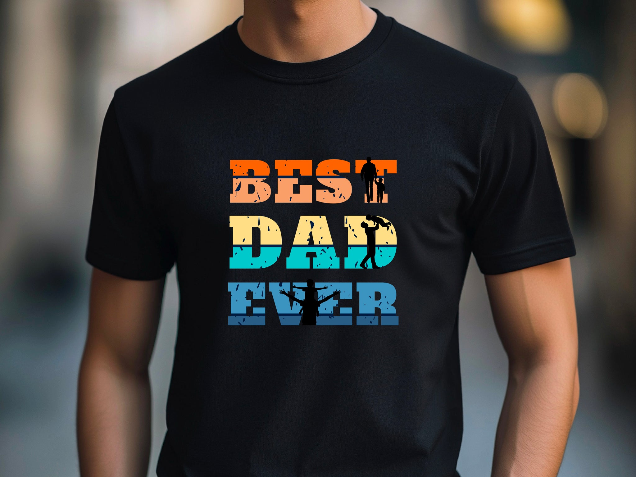 Best Dad Ever T-Shirt – Fathers Day Gift for Dad – Cool Dad Shirt – Mens Gift from Kids – Funny Father’s Day Tee – Gift for Him