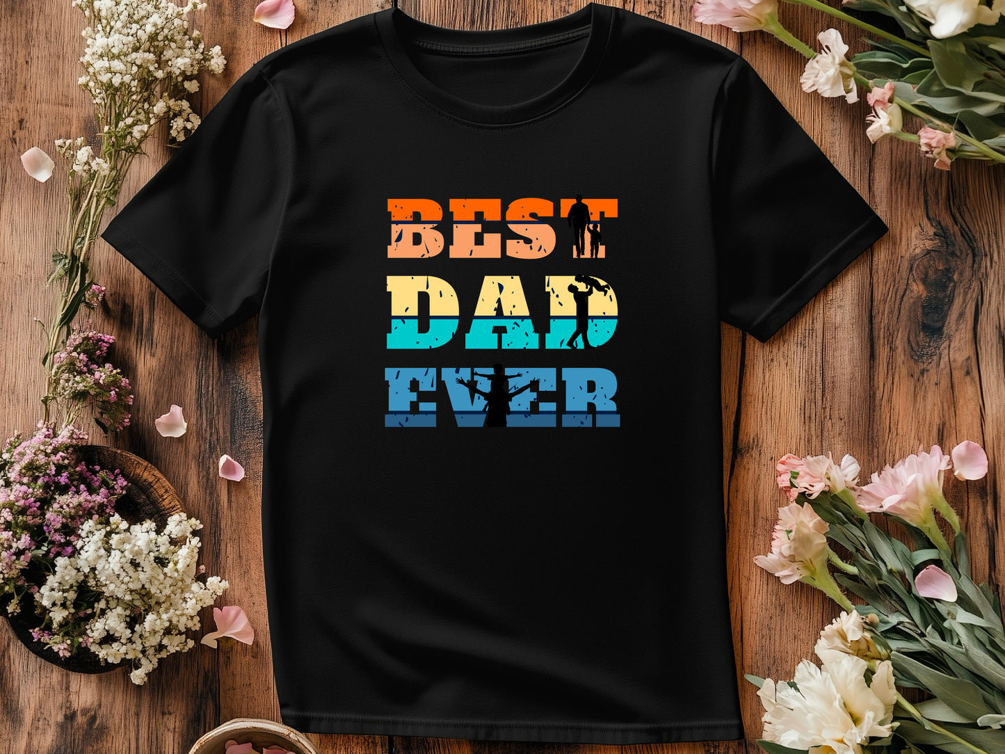 Best Dad Ever T-Shirt – Fathers Day Gift for Dad – Cool Dad Shirt – Mens Gift from Kids – Funny Father’s Day Tee – Gift for Him
