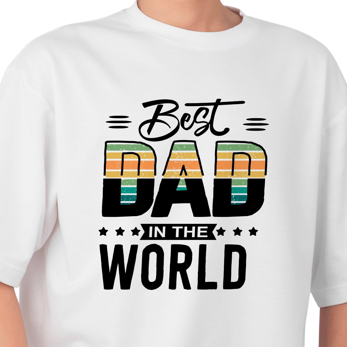 Best Dad in the World Shirt – Funny Fathers Day Gift – Dad T-Shirt from Kids – Gift for Him – Mens Daddy Tee – First Fathers Day