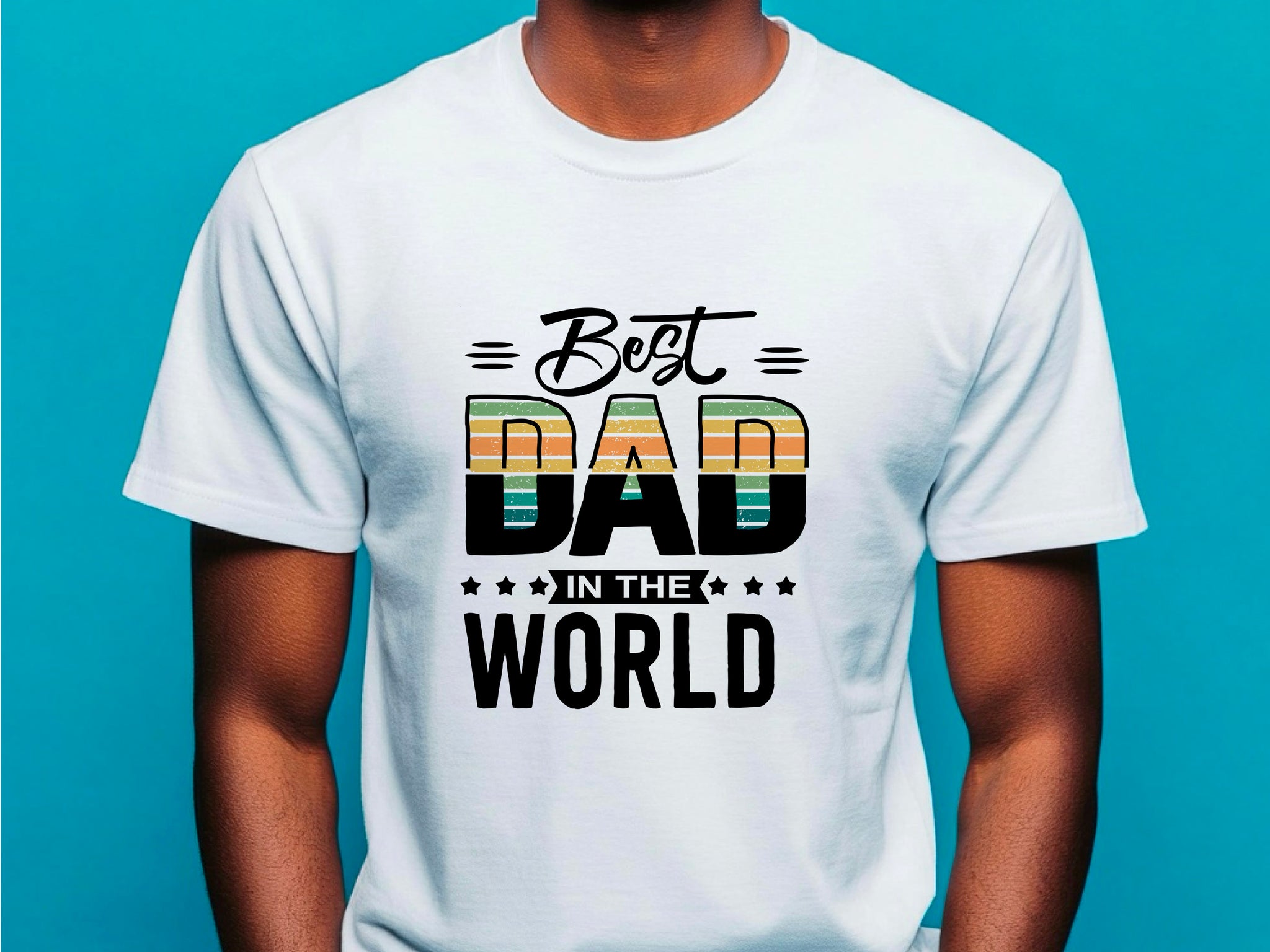 Best Dad in the World Shirt – Funny Fathers Day Gift – Dad T-Shirt from Kids – Gift for Him – Mens Daddy Tee – First Fathers Day