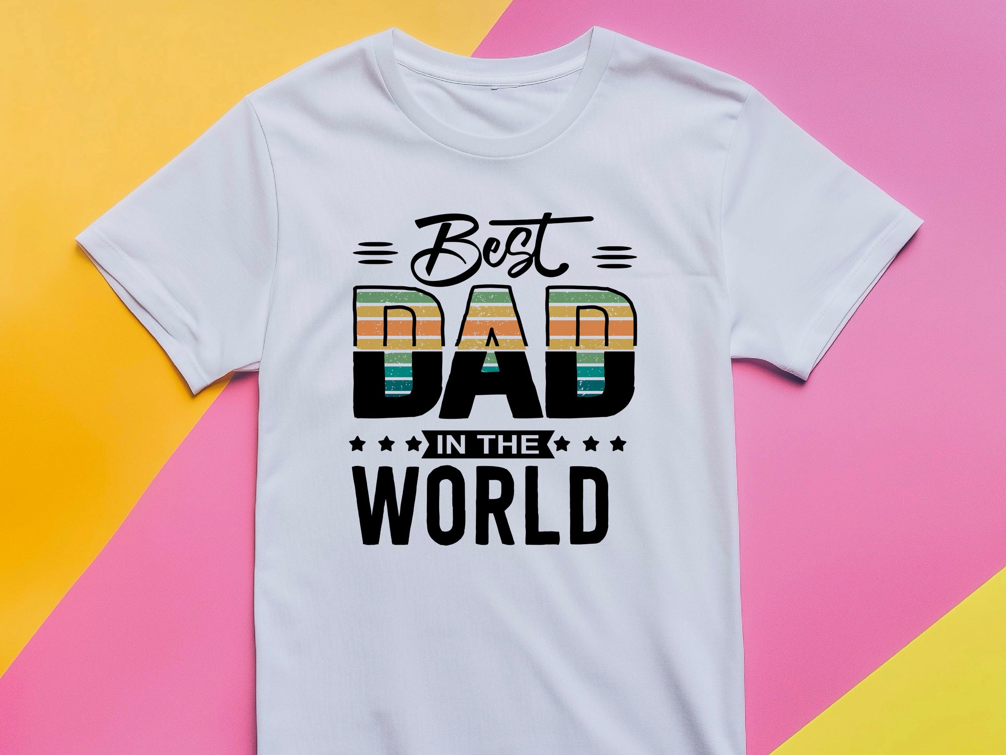 Best Dad in the World Shirt – Funny Fathers Day Gift – Dad T-Shirt from Kids – Gift for Him – Mens Daddy Tee – First Fathers Day