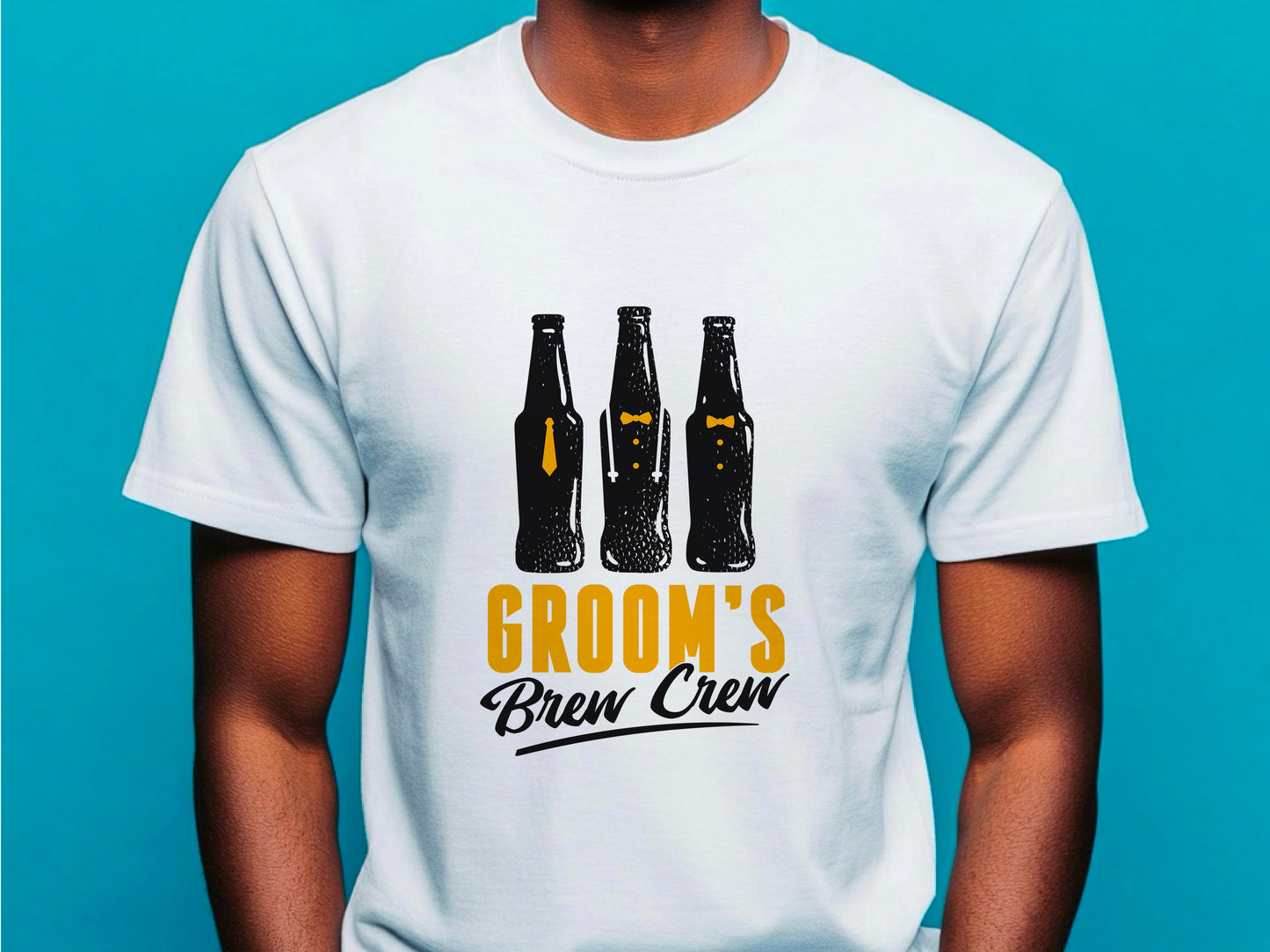 Brew Groom Crew T-Shirt – Stag Party Beer Shirt – Funny Bachelor Party Tee
